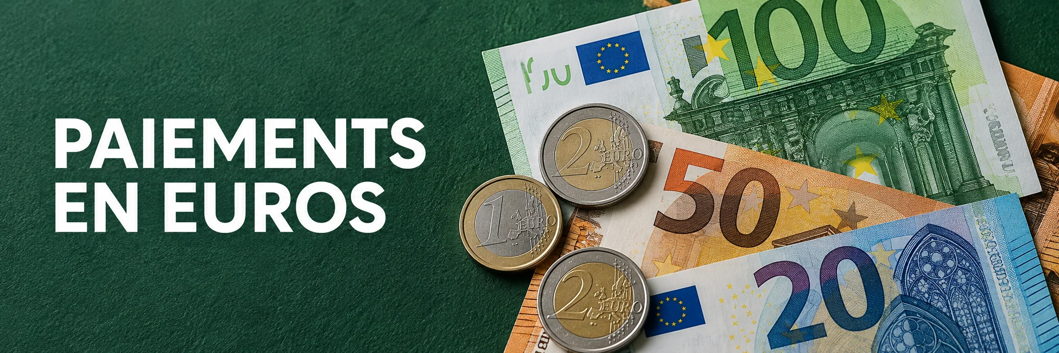Illustration de billets et de pièces en euros